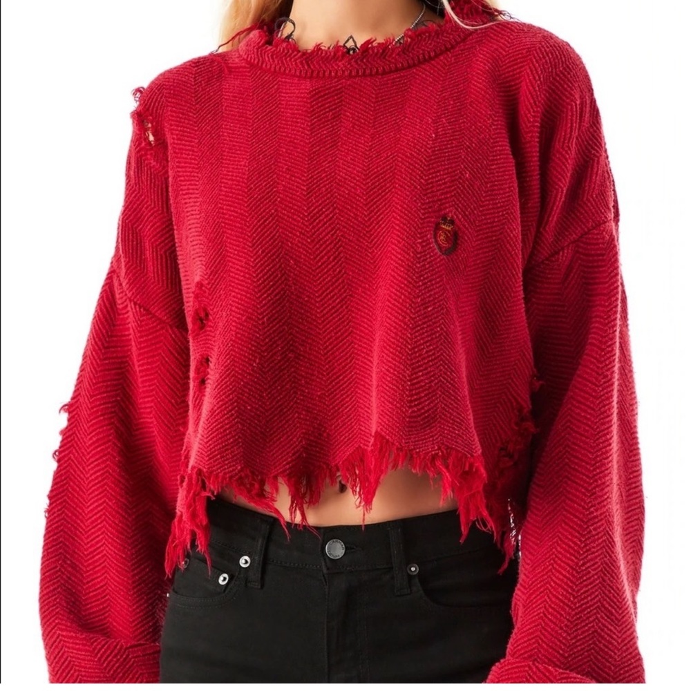 LF Furst Of A Kind Distressed Sweater